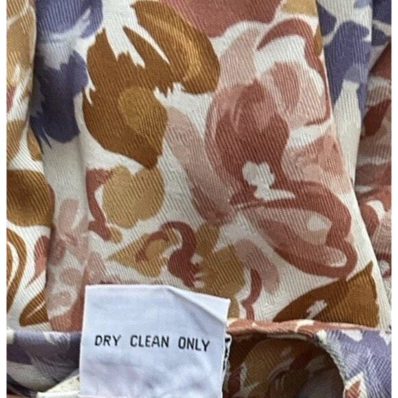 Vintage Evan Picone Vintage Women's Sz 12 Floral Button Up Blouse Long Sleeve - Picture 9 of 11